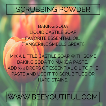 Scrubbing Powder Recipe from Beeyoutiful.com