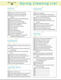 spring cleaning checklist from Beeyoutiful.com